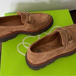 Women’s Tan Suede Loafers